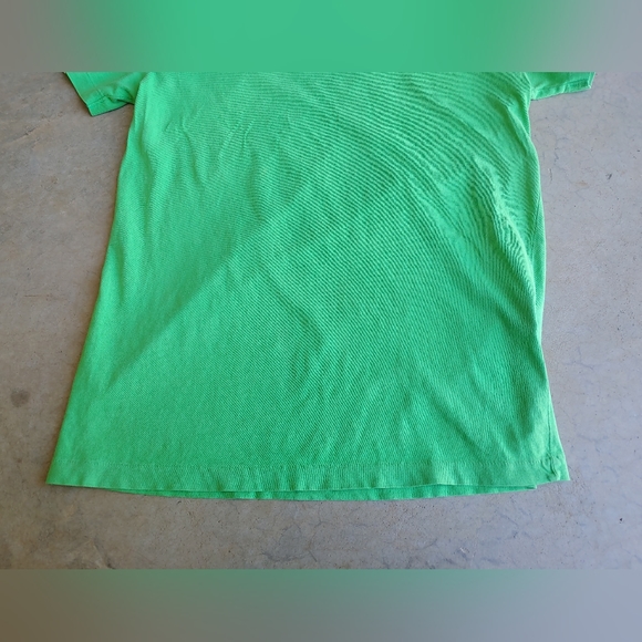 Ralph Lauren Sport Preppy Lime Green Pink Logo Vintage T-shirt Top - Picture 5 of 13